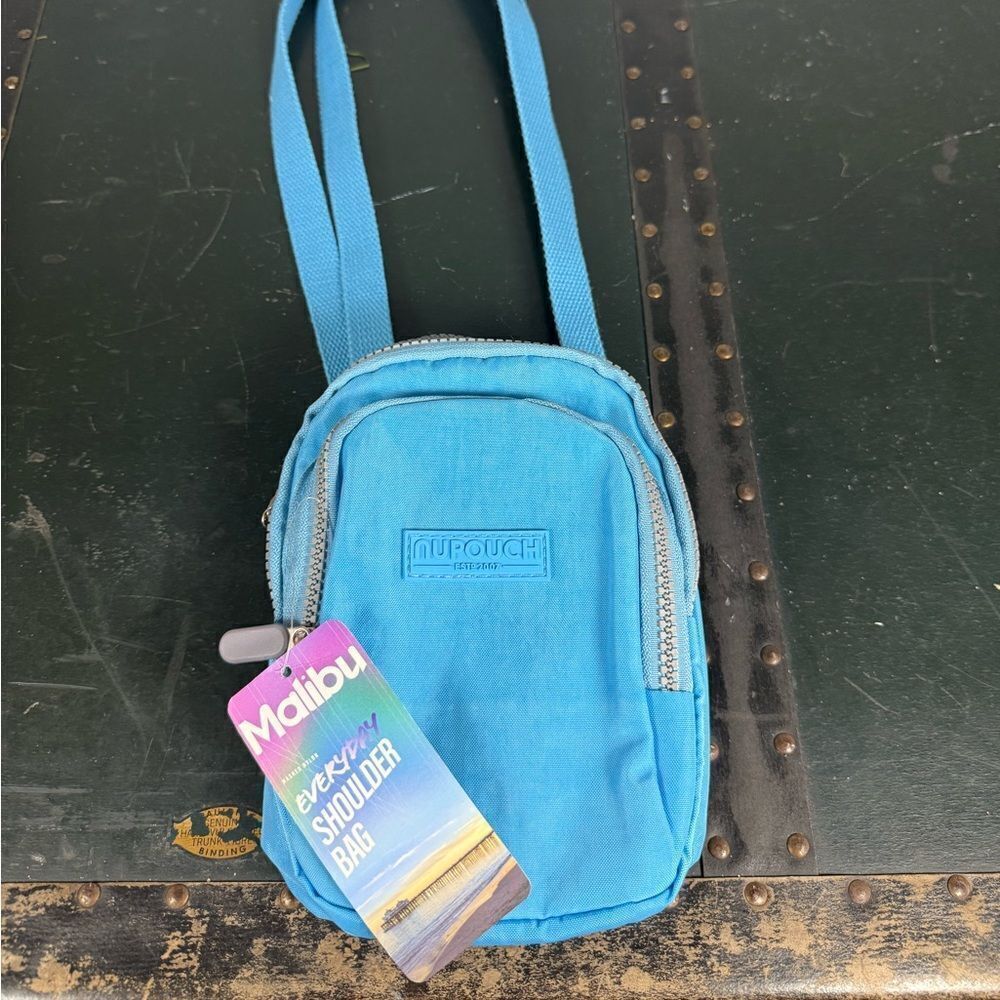 Nupouch Malibu adjustable crossbody blue travel bag
